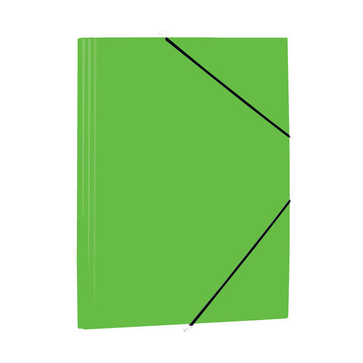 Mariola Carpeta de Polipropileno con Solapas 450 Micras - Formato Folio - Medidas 34x25cm - Cierre con Goma Elastica - Color Ve