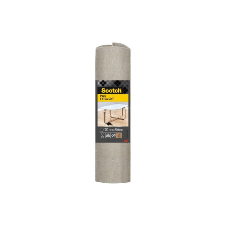 Scotch Almohadilla de Fieltro Adhesiva - Extra Suaves - 300  x 360mm - Color Beige