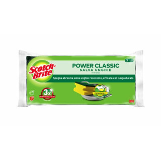 Scotch-Brite Classic Pack de 3 Estropajos de Cocina - Proteccion para los Dedos - Color Amarillo