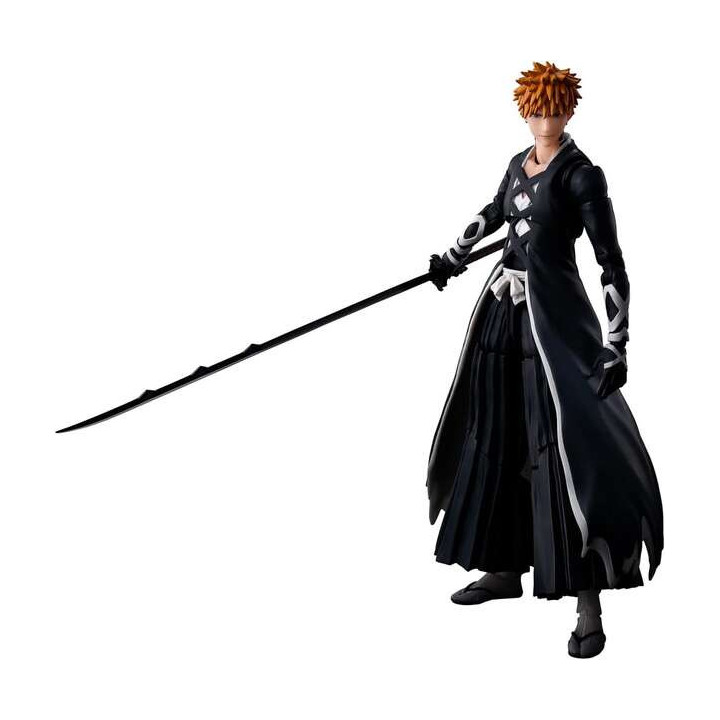 Tamashii Nations SH Figuarts Bleach: Thousand-Year Blood War Ichigo Kurosaki modo Bankai Tensazangetsu - Figura Articulada - Al