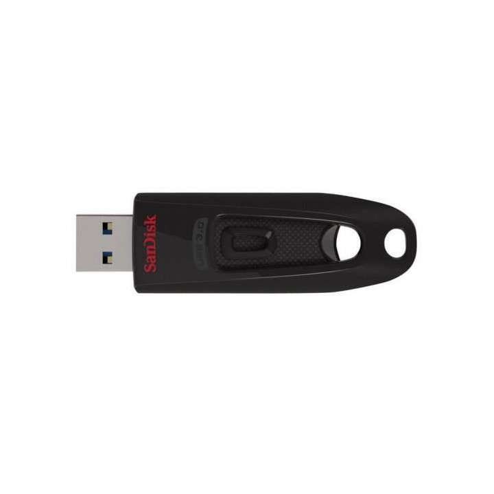 Sandisk Cruzer Ultra Memoria USB 3.0 256GB - Hasta 100MB/s de Transferencia - Color Negro (Pendrive)