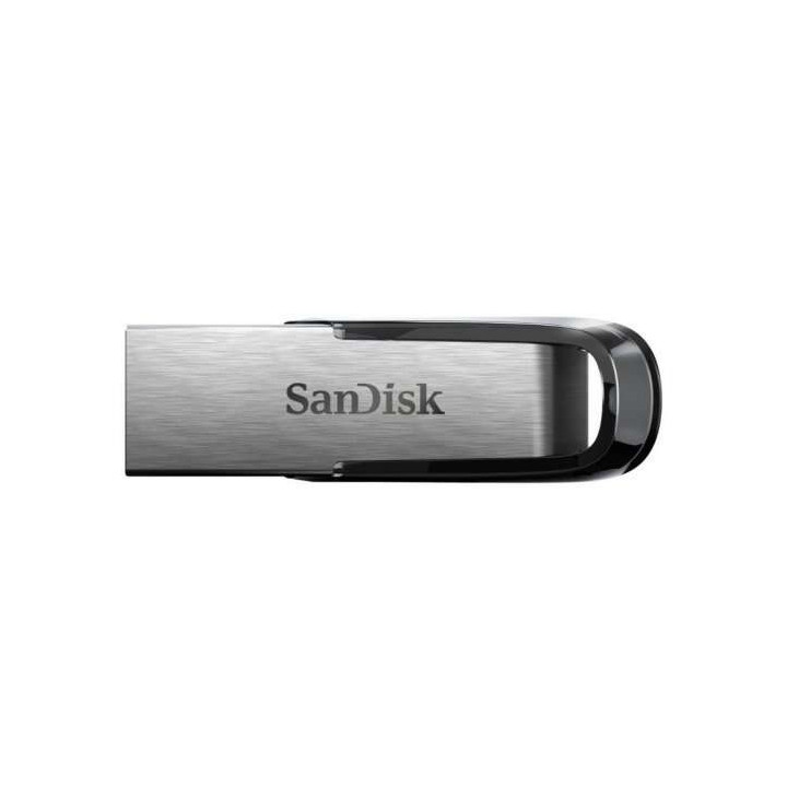 Sandisk Ultra Flair Memoria USB 3.0 128GB - Sin Tapa - Color Acero/Negro (Pendrive)