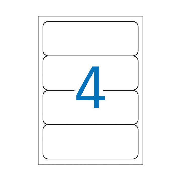 Apli Etiquetas Azules para Archivo 190.0 x 61.0mm 20 Hojas