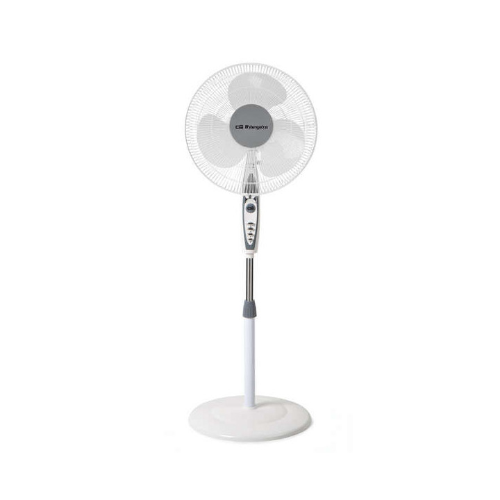 Orbegozo SF 0147 Ventilador de Pie - Potente Ventilacion de 3 Velocidades - Cabezal Oscilante y Multiorientable - Silencioso y
