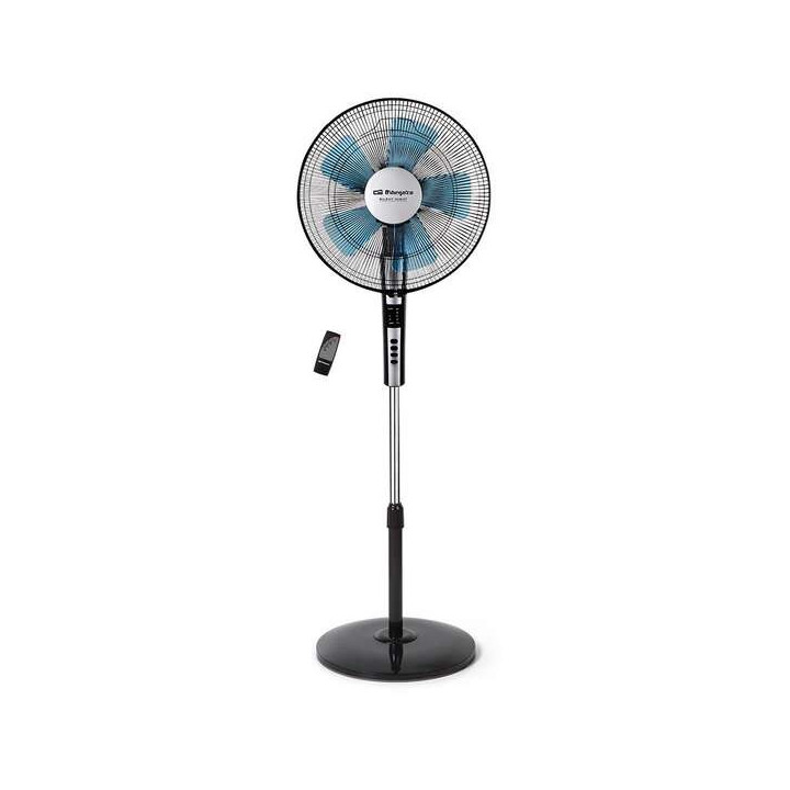 Orbegozo SF 0640 Ventilador de Pie con Mando a Distancia - Potente Motor de 65W - Temporizador de hasta 7.5H - Oscilacion Autom