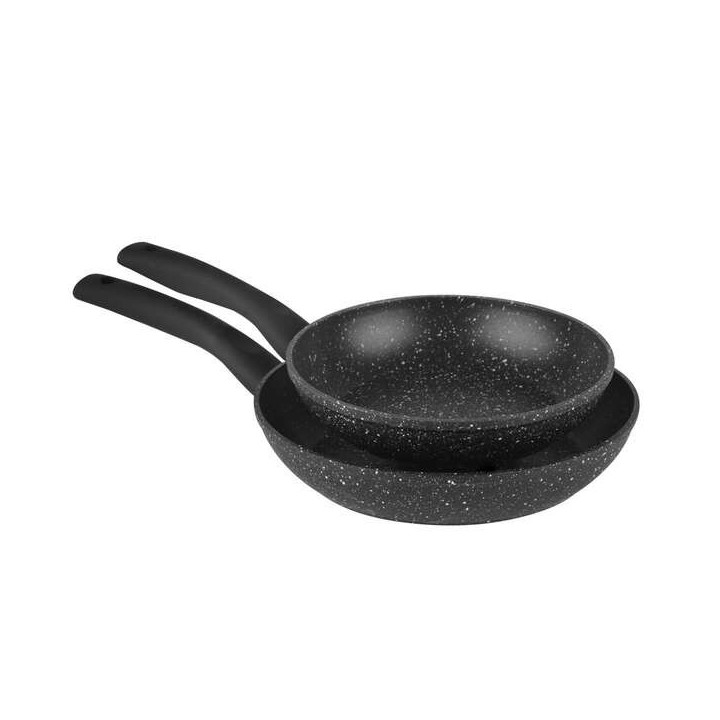 Orbegozo Pack 2 Sartenes Aluminio Forjado - Alta Calidad y Resistencia - Superficie Antiadherente - Ideal para Sorprender con N