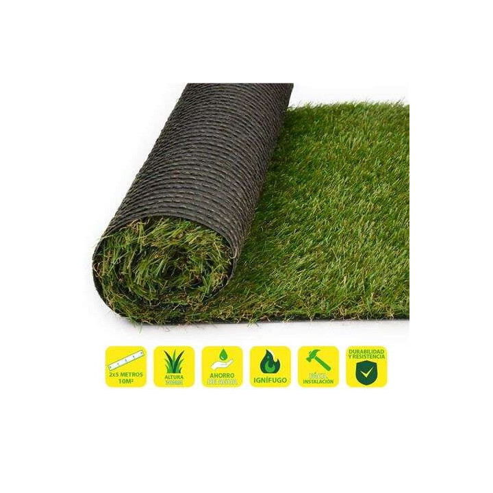 SunGarden Cesped Artificial 2x5m - 30mm - Serie Elegant