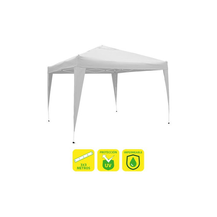 Sungarden Carpa Plegable Acero 3x3m Blanca - Color Blanco