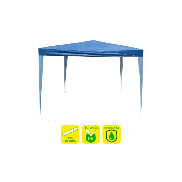 Sungarden Carpa Acero Rafia 3x3m - Color Azul