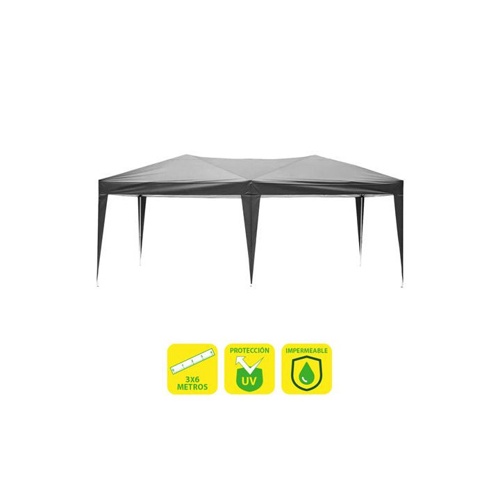 Sungarden Carpa Plegable Acero 3x6m - Color Gris