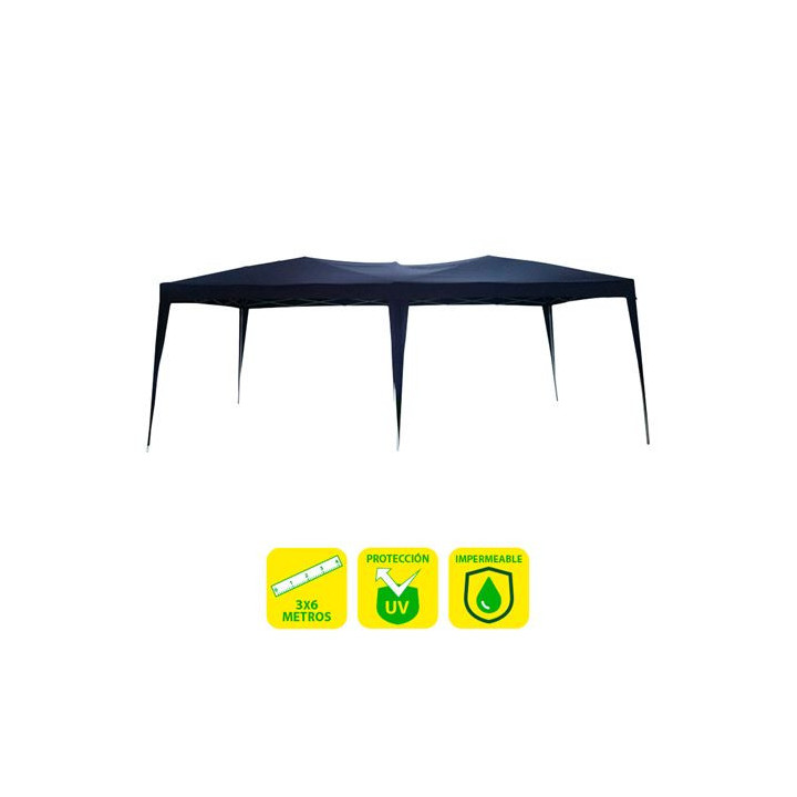 Sungarden Carpa Plegable Acero 3x6m Azul Oscuro - Color Azul