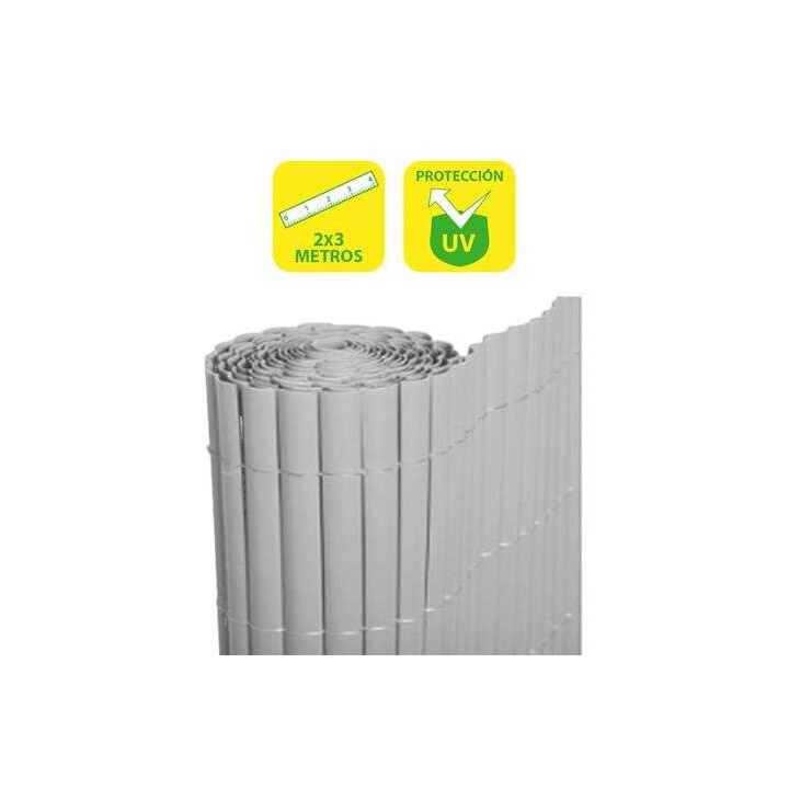 SunGarden Cañizo Plastico Doble Cara 2x3m - Color Gris Claro