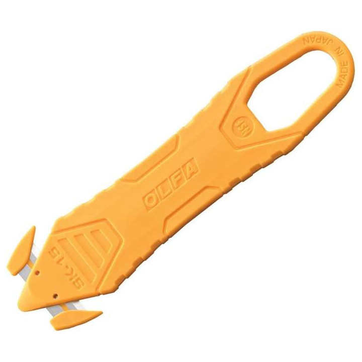 Olfa Pack de 10 Cutters Pequeños Desechables con Hojas Ocultas - Acero Inoxidable - Certificacion NSF - Maxima Seguridad - Uso