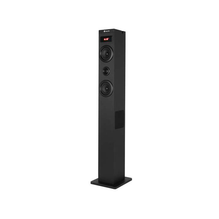 NGS Sky Charm 2.1 Torre de Sonido Bluetooth 80W - Mando a Distancia - Pantalla LED - USB