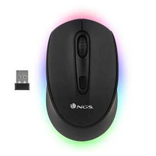 NGS Smog-RB Raton Inalambrico USB Bluetooth 2400dpi - Iluminacion LED RGB - 3 Botones - Uso Ambidiestro