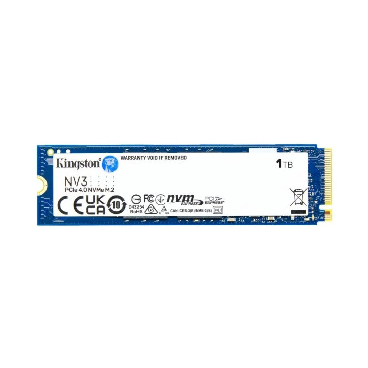 Kingston NV3 Disco Duro Solido SSD M2 2280 1TB PCIe 4.0 NVMe 3D NAND