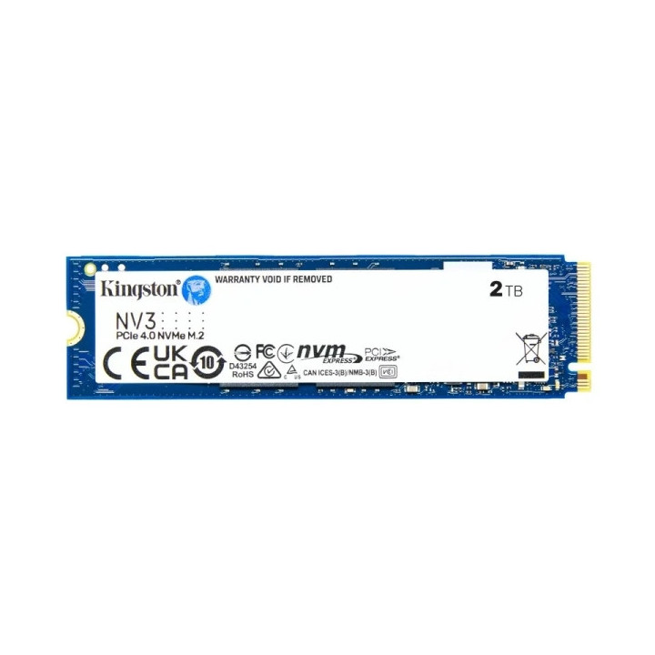 Kingston NV3 Disco Duro Solido SSD M2 2280 2TB PCIe 4.0 NVMe 3D NAND