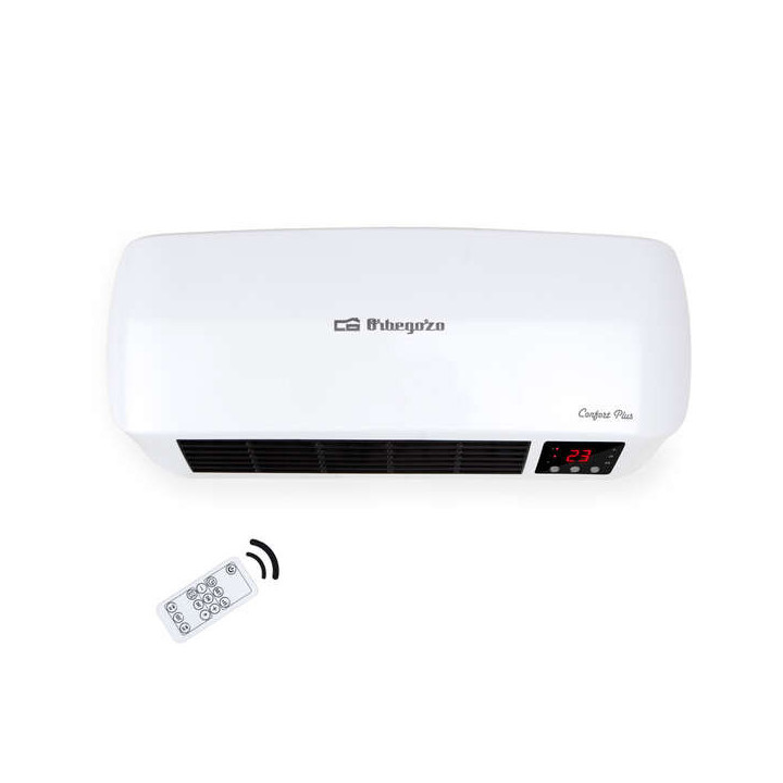 Orbegozo SP 6000 Calefactor Ceramico Split Baño - IP-22 - 2000W - Programable - Mando a Distancia - Energy Saver - Seguridad