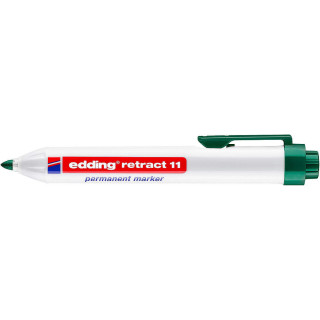 Edding Retract 11 Rotulador Permanente Retractil - Punta Redonda - Trazo entre 1.5 y 3mm - Recargable - Secado Rapido - Color V