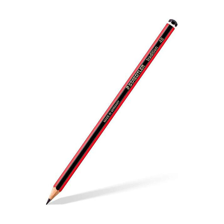 Staedtler Tradition 110 Lapiz de Grafito Hexagonal - Mina 4B - Resistencia a la Rotura - Madera Bosques Sostenible