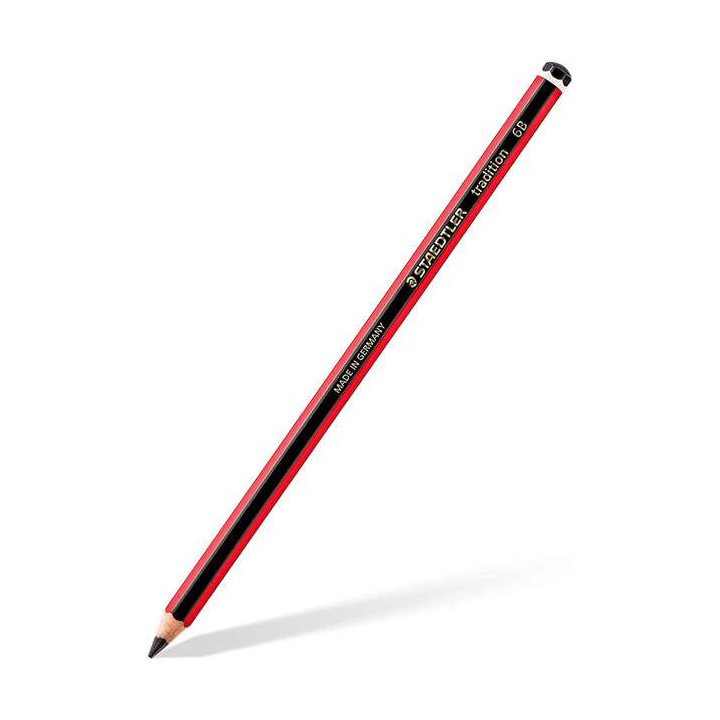 Staedtler Tradition 110 Lapiz de Grafito Hexagonal - Mina 6B - Resistencia a la Rotura - Madera Bosques Sostenible