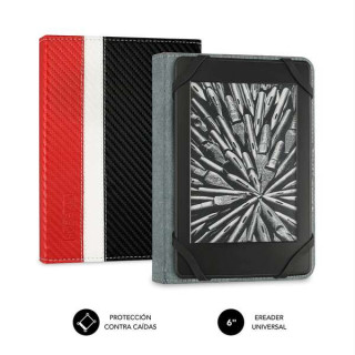Subblim Funda Ereader 6" Proteccion Ligera - Combinacion de Colores Elegante - Resistente Fibra de Carbono - Interior Aterciope