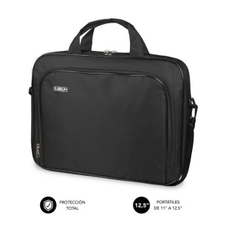Subblim Estuche Oxford Portátil 11" a 12.5" - Protección reforzada - Correas Ajustables -  Bolsillo Exterior - Color Negro