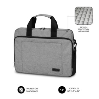 Subblim Maletin para Portatiles de hasta 14" Pulgadas - Proteccion Air Padding - Resistente Poliester Oxford - Repelente de Liq