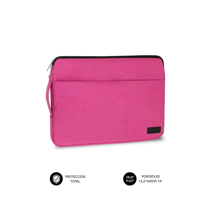 Subblim Funda Urban Portátil de 13.3" a 14" - Proteccion Elegante y Funcional - Tela de Poliester 600D - Interior Acolchado de