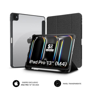Subblim Funda Exclusiva para iPad Pro 13" M4 2024 - Cierre Magnetico - Bordes Reforzados - 2 Posiciones de Soporte - Color Negr