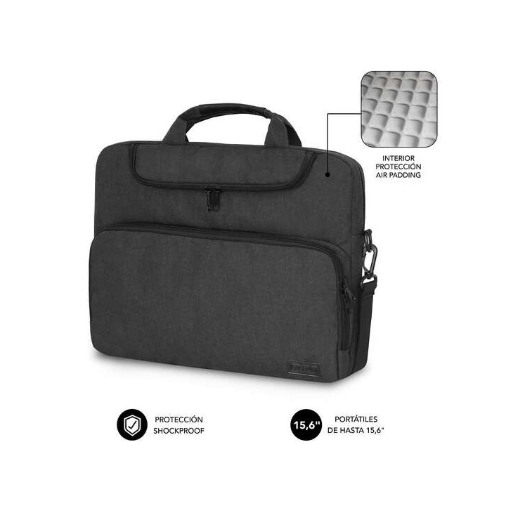 Subblim Maletin para Portatiles de hasta 15.6 Pulgadas - Proteccion Air Padding - Resistente Poliester Oxford - Repelente de Li