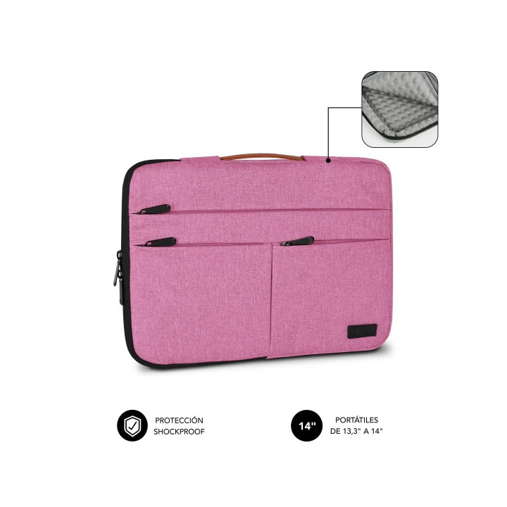 Subblim Funda Air Padding 360 Portátil de 13.3" a 14" - Protección 360º con Air Padding - Múltiples bolsillos - Resistente