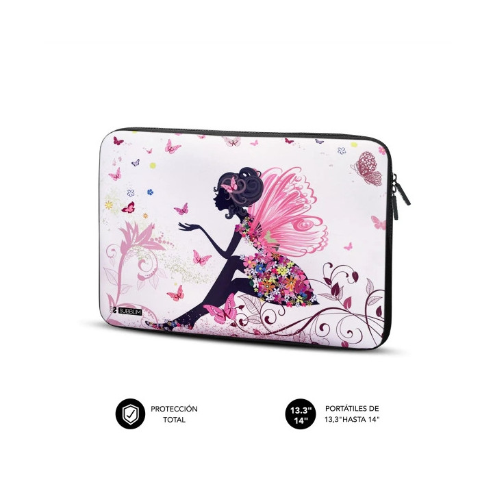Subblim Funda Trendy de Neopreno Portátil de 13.3" a 14"- Resistencia a Golpes y Caidas - Colores Varios