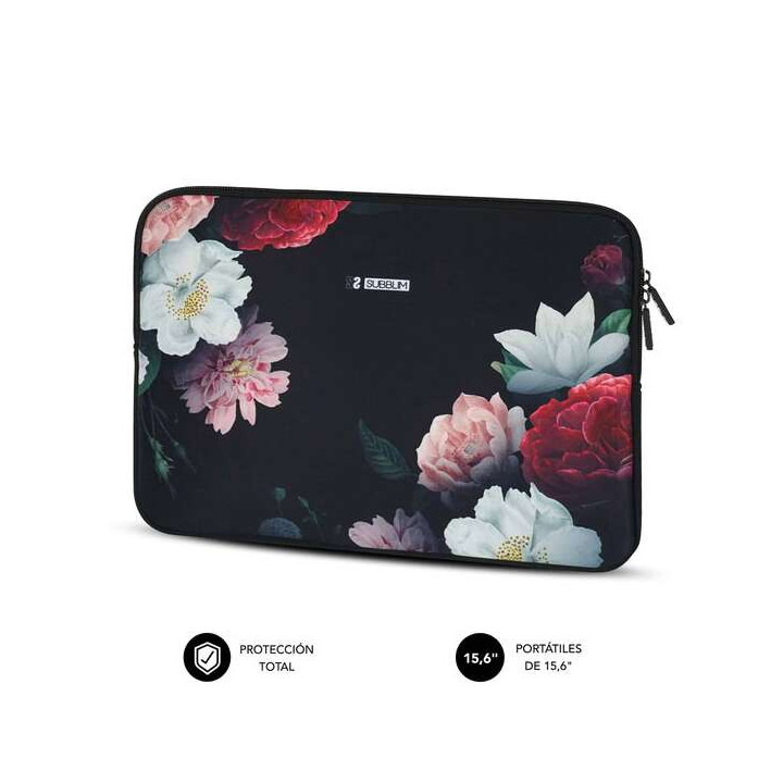 Subblim Funda Trendy de Neopreno - Grosor 3Mm - Resistencia a Golpes y Caidas - Color Flowers