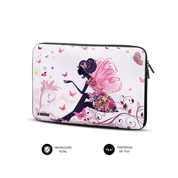 Subblim Funda Trendy de Neopreno Portátil de 15.6"- Resistencia a Golpes y Caidas - Colores Varios