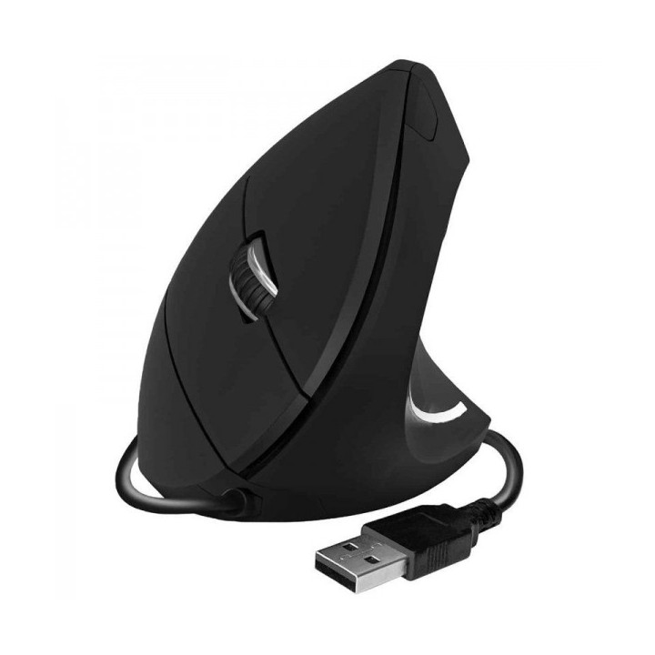 Subblim Glide Vertical Ergo Raton Vertical USB 1600dpi - 5 Botones - Uso Diestro - Color Negro