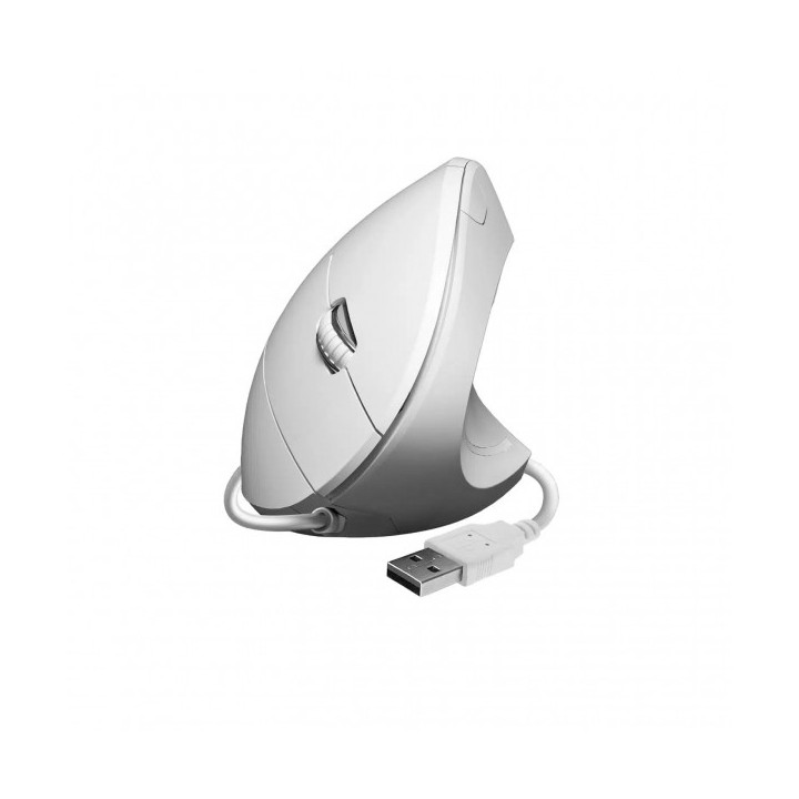 Subblim Glide Vertical Ergo Raton Vertical USB 1600dpi - 5 Botones - Uso Diestro - Color Blanco