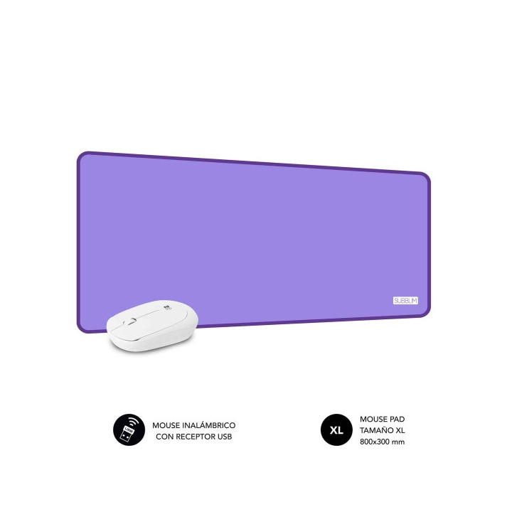 Subblim Pack Harmony Alfombrilla de Escritorio 800x300x2mm