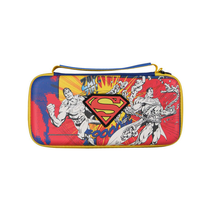 FR-TEC Bolsa Premium Superman para Nintendo Switch - Compatible con Todos los Modelos - Estuche de Alta Calidad con Soporte Inc