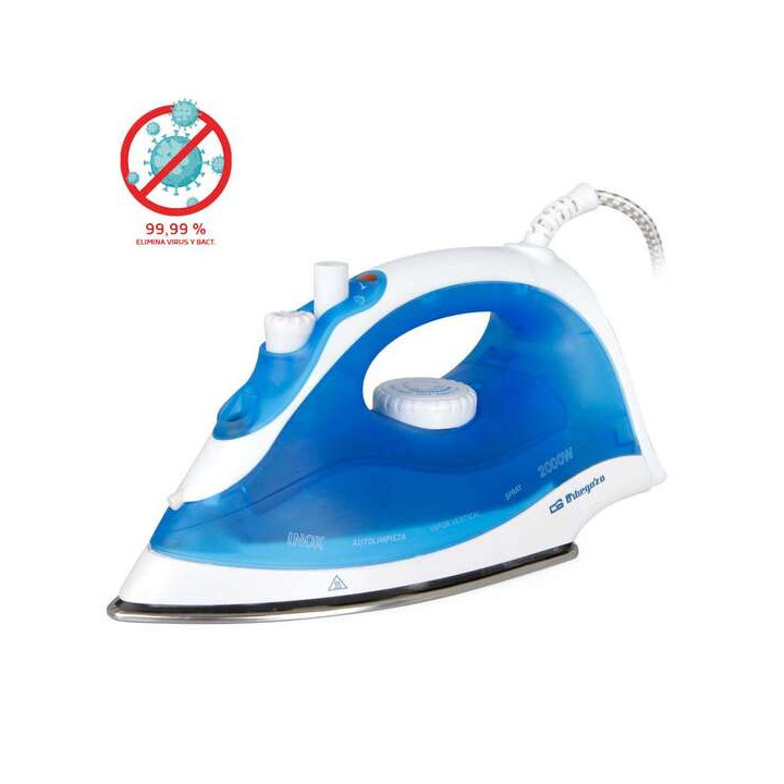 Orbegozo SV 2020 Plancha de Vapor Automatica - Potente y Eficiente Planchado en Seco y Vertical - Regulador de Vapor y Temperat