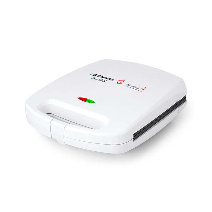 Orbegozo SW 7100 Sandwichera Duradera y Completa - Potencia 1500W - Antiadherente - Almacenamiento Vertical y Horizontal - Prot