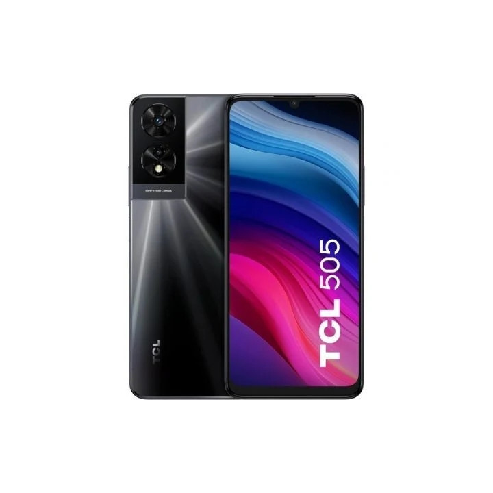 TCL 505 Smartphone Pantalla 6.75" - 6GB - 256GB - Camara 50MP - Bateria 5010mAh - Admite Carga de 10W - Color Gris Oscuro