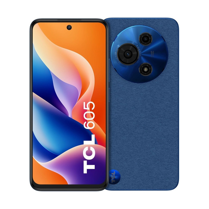 TCL 605 Smartphone 6.75" - 4GB - 128GB - Camara 50MP - Bateria 5200mAh - Color Azul