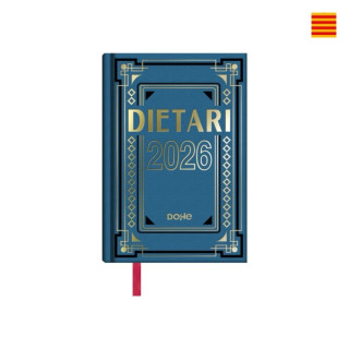 Dohe Dietario Anual Octavo en Catalan - Dia Pagina - Fabricado en Geltex con Carton Contracolado - Tamaño 11.5x16.6cm - Colore