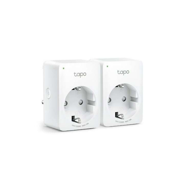 TP-Link Mini Enchufe Inteligente Wi-Fi (2-Pack) - Control Remoto - Programable - Modo Fuera de Casa