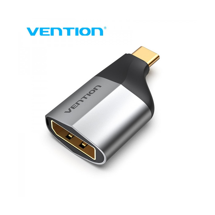 Vention Adaptador USB-C Macho a DisplayPort Hembra - Color Gris