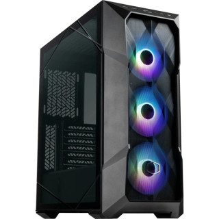 Cooler Master TD500 Mesh V2 Caja Gaming - Frontal MESH - 3 Ventiladores CF120 ARGB - Lateral Vidrio Templado - Soporta Refriger