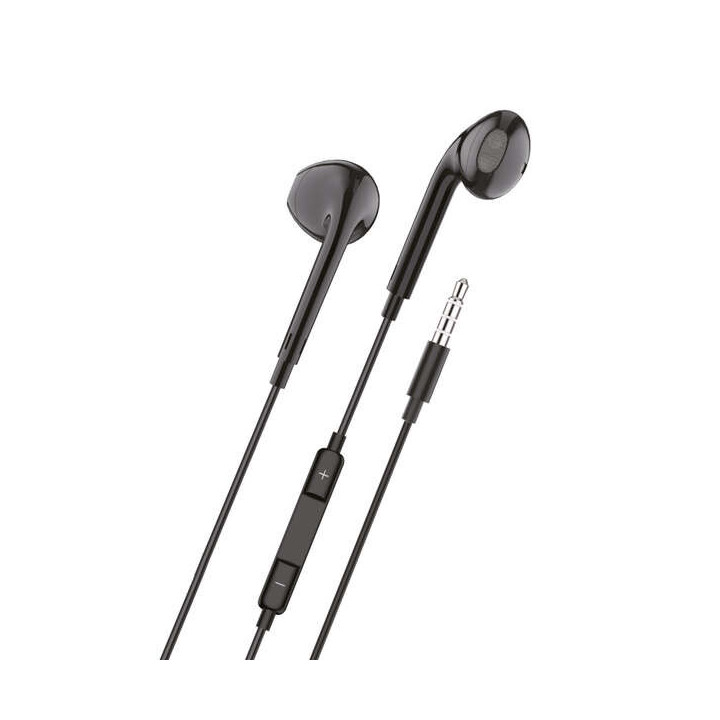 TechOneTech Ear Tech Auriculares Intraurales - Microfono Integrado - Mini Jack 3.5mm - Asistente Voz - Cable de 1.20m