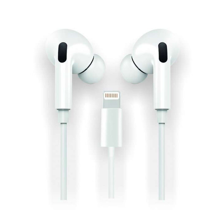 TechOneTech ear Tech Hop Auriculares Intraurales Inner Lightning - Microfono Integrado - Asistente Voz - Cable de 1.20m