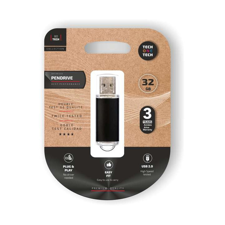 TechOneTech Basic Memoria USB 2.0 32GB (Pendrive)